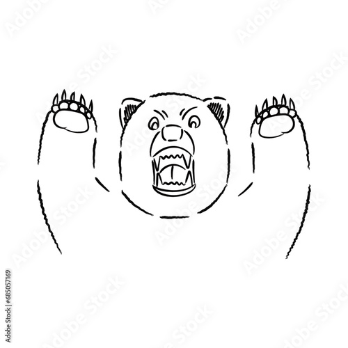 リアルな熊のイラスト7