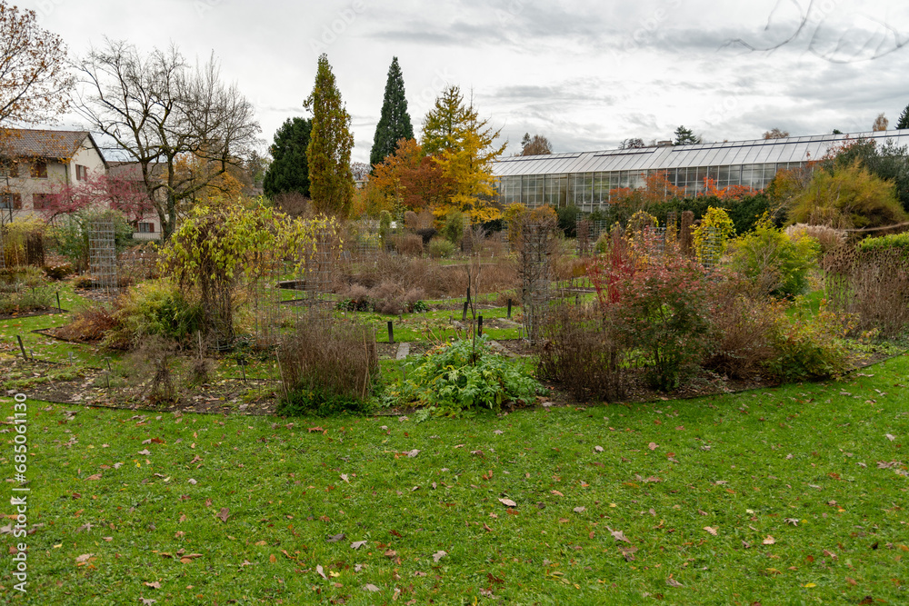 Botanical garden in Saint Gallen in Switzerland