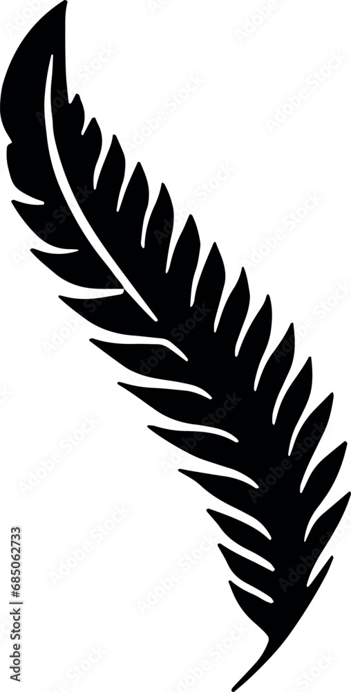 Tropical palm leaves in silhouette, creating serene ambiance, against a transparent background. Generative AI Tropical palm leaves in silhouette, creating serene ambiance, against a transparent background. Generative AI