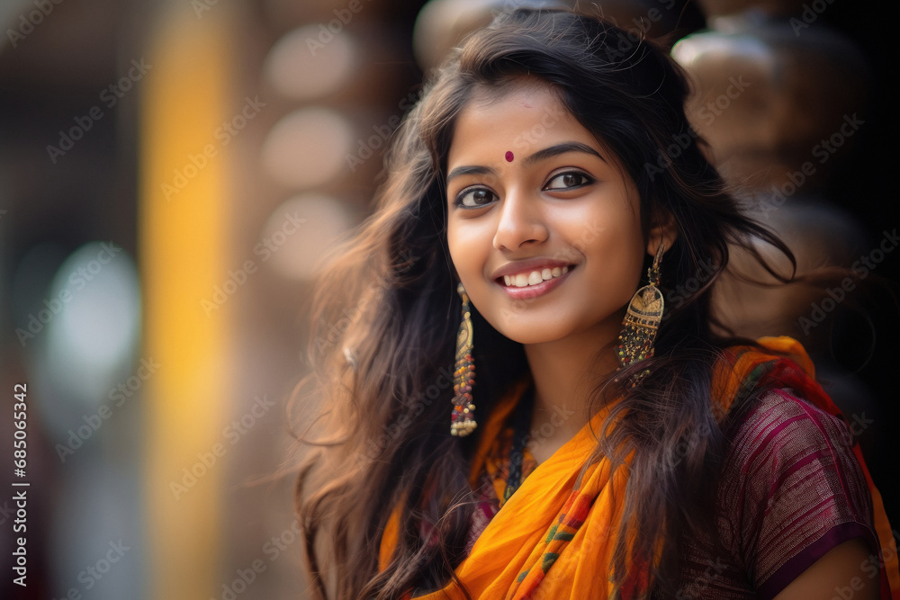 Young and beautiful indian woman