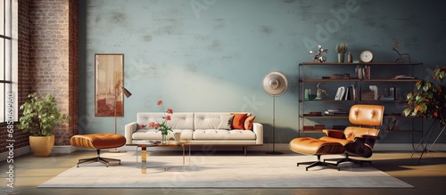 Loft style apartment with m...