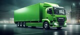 Green Logistics is an eco friendly method of transporting goods using approaches like zero emission vehicles copy space image