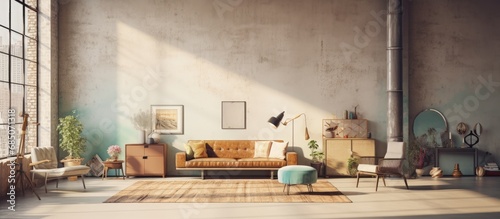Loft style apartment with m...