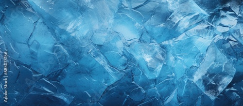 Cracked blue ice backdrop c...