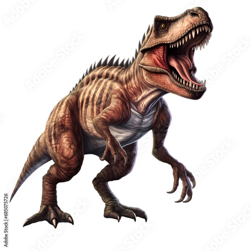 Rex dinosaur isolated on transparent background