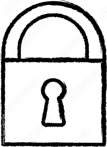 locksmith sign vector icon in grunge style