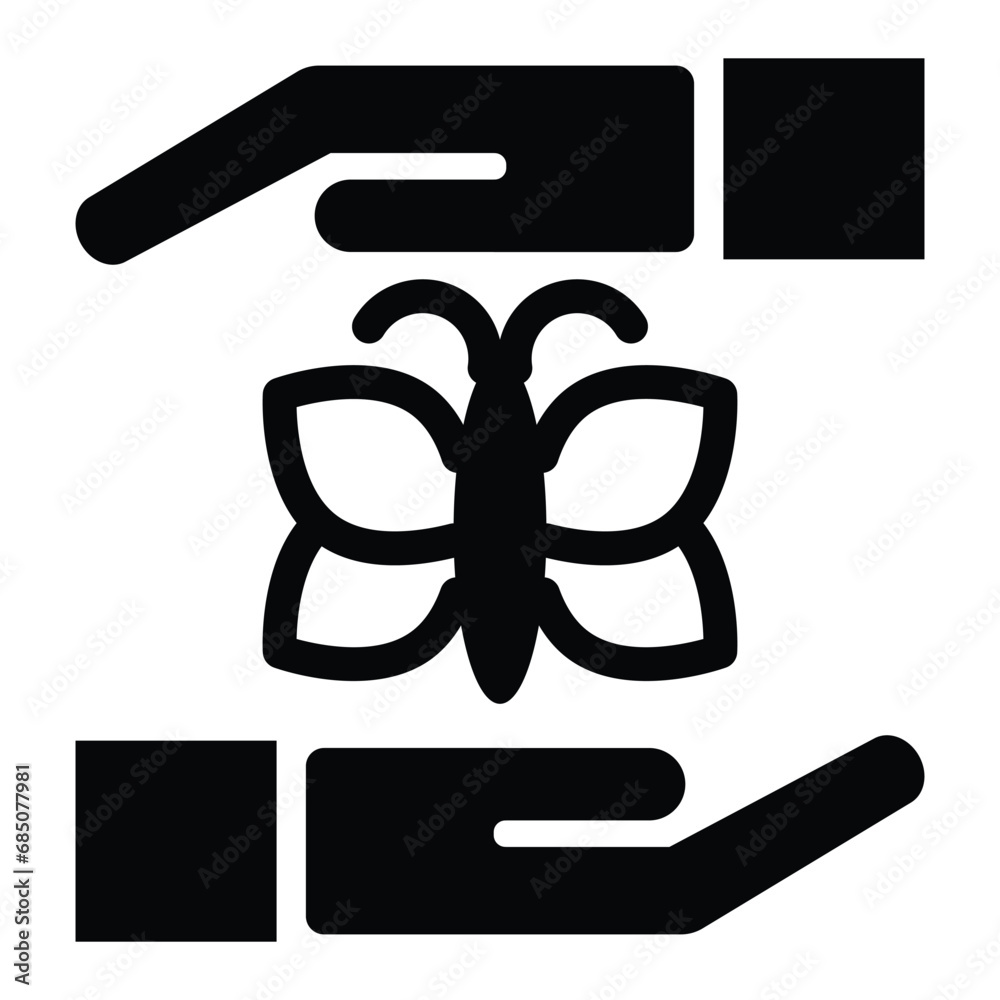 Ecology. Save Animal icon vector illustration Ecology. Save Animal icon vector illustration