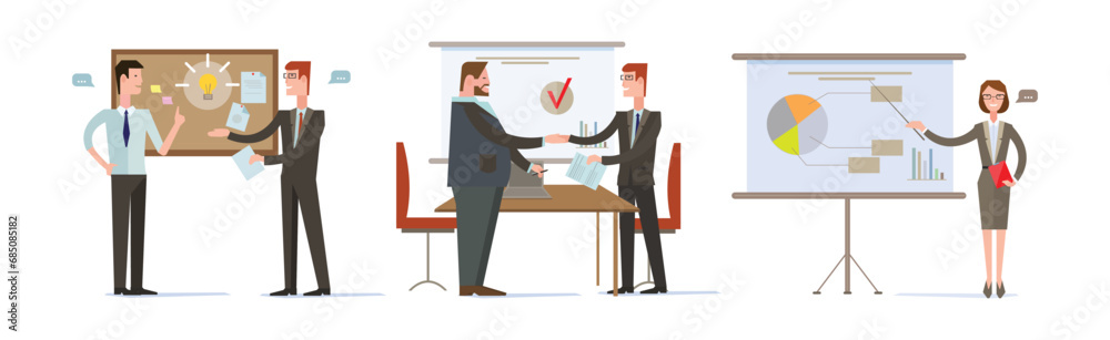 Business People Character in Office Deal with Task Vector Set Business People Character in Office Deal with Task Vector Set