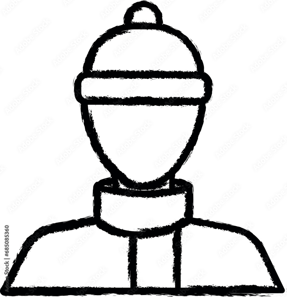 man in autumn vector icon in grunge style man in autumn vector icon in grunge style