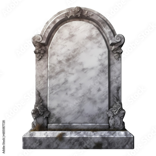 Tombstone tombstone isolated on transparent background
