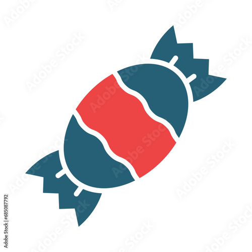 Sweets Glyph Two Color Icon Design