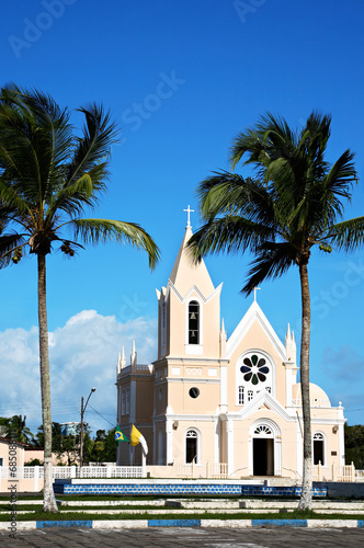 Church Sao Boaventura, Canavieiras, Bahia, Brazil, South America. photo
