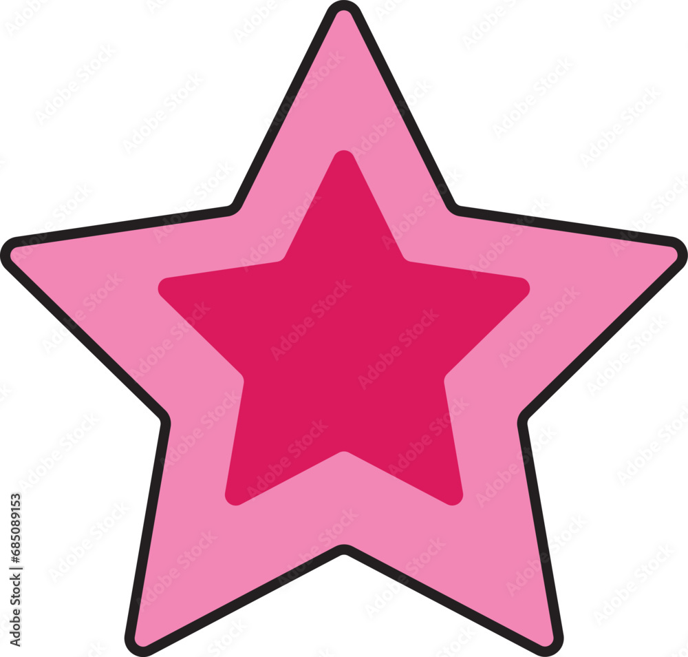 An illustration featuring Star, perfect for crafting a myriad of delightful content such as presentations, graphics, video editing, and more.