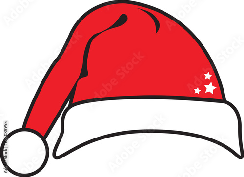 Billede på lærred An illustration featuring a Christmas Santa costumes, ideal for crafting a myriad of delightful content such as presentations, graphics, video editing, and more
