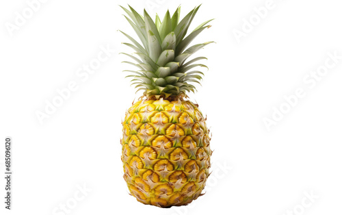 Exotic Pineapple On Isolated Background