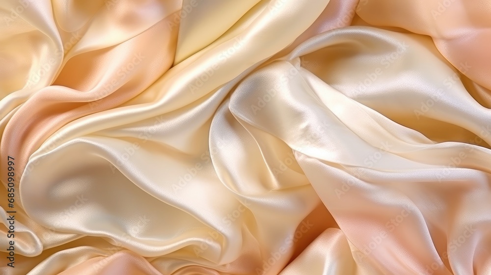 Fototapeta premium Background with luxurious pearlescent silk fabric