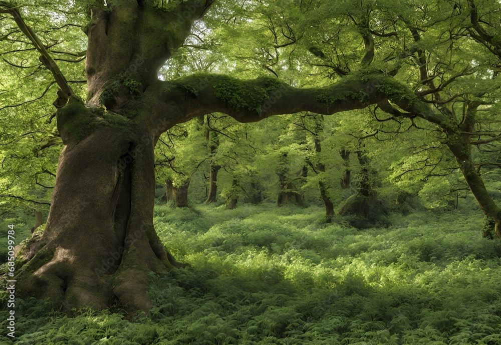 Fototapeta premium Sylvan Sanctuary: Epping Forest's Ancient Woodland