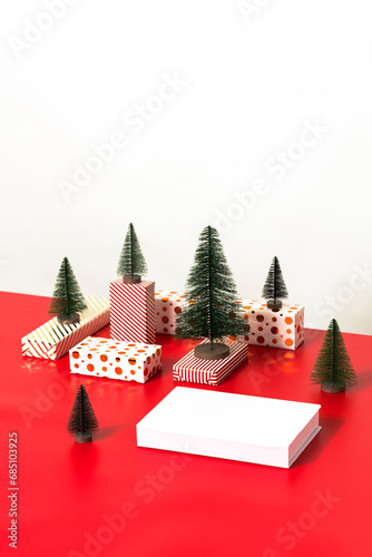 Christmas time flat lay, book cover mockup
