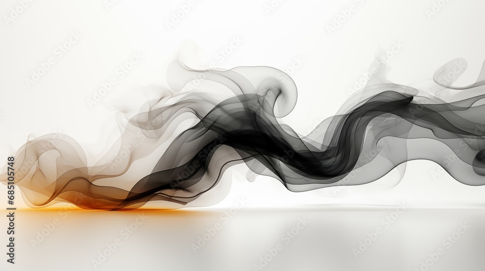 Dark Orange and Gray Smoke Waves Dark Orange and Gray Smoke Waves