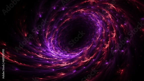 Vibrant Purple Spiral Wallpaper