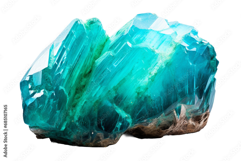 Strong Blue-Green Turquoise Beauty on a transparent background