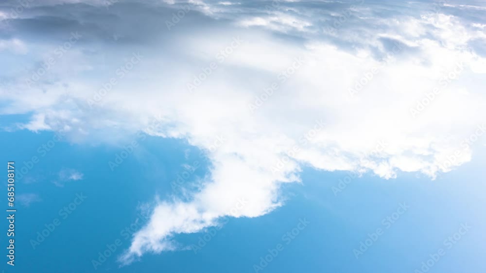 Clouds float across the blue sky and turn into thunderclouds. Summer sky before the rain, during the rain. time interval. 4k Clouds float across the blue sky and turn into thunderclouds. Summer sky before the rain, during the rain. time interval. 4k