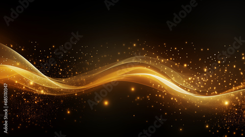 yellow wave and  abstract background photo