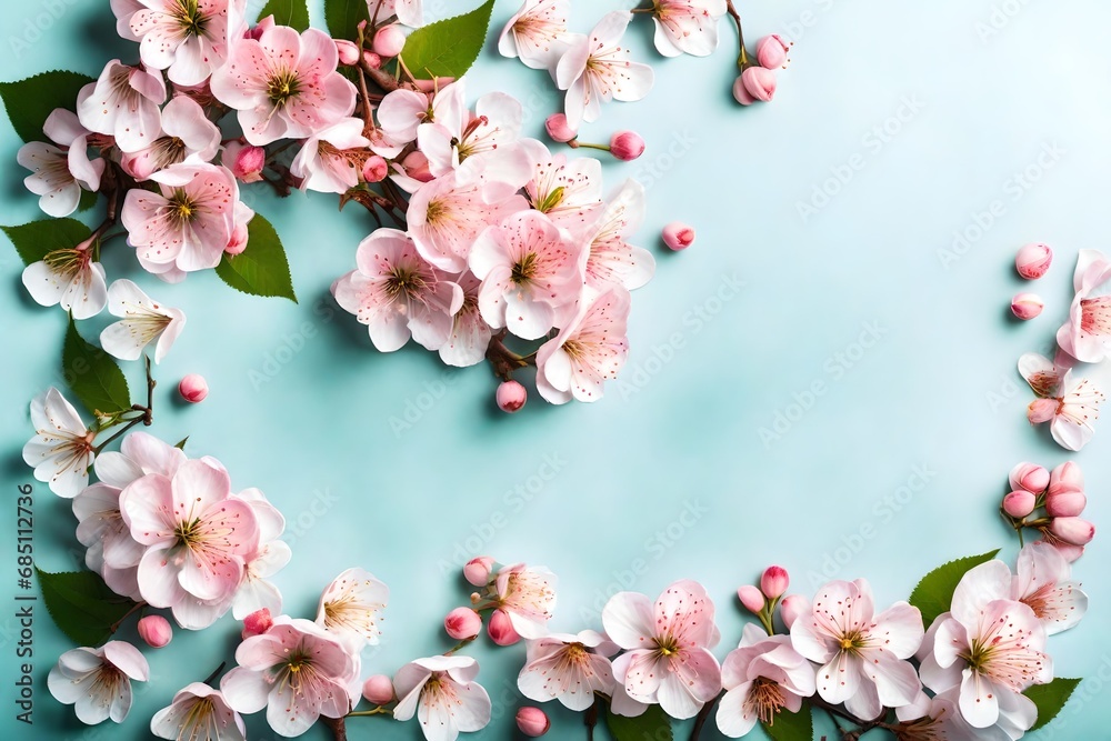 Obraz premium pink cherry blossom in spring