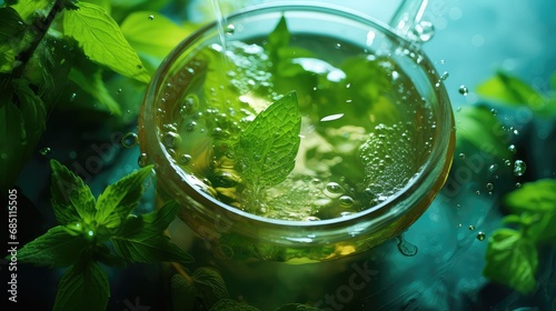 leaf mint tea drink minty illustration green fresh, background plant, herb nature leaf mint tea drink minty
