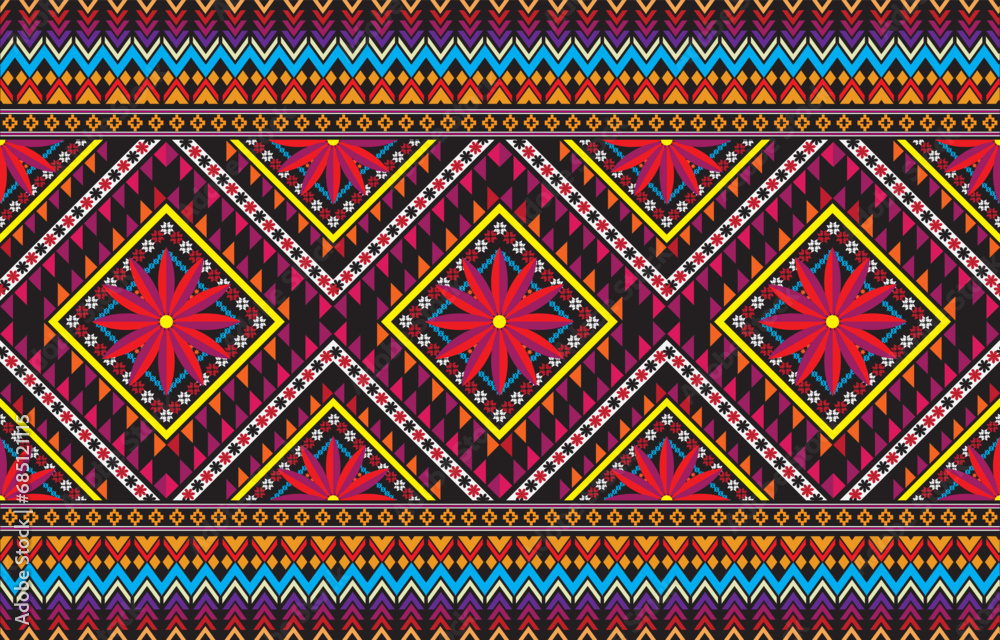tribal ethnic themes geometric seamless background with a Peruvian american indigenous pattern. Textile print with rich native American tribal themes in an ethnic traditional style. tribal ethnic themes geometric seamless background with a Peruvian american indigenous pattern. Textile print with rich native American tribal themes in an ethnic traditional style.