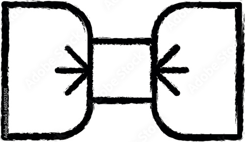 Patrick day, bowtie, costume, day vector icon in grunge style