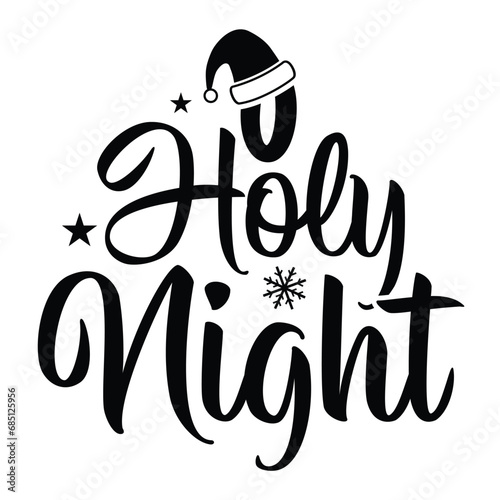 O holy night Christmas shirt design