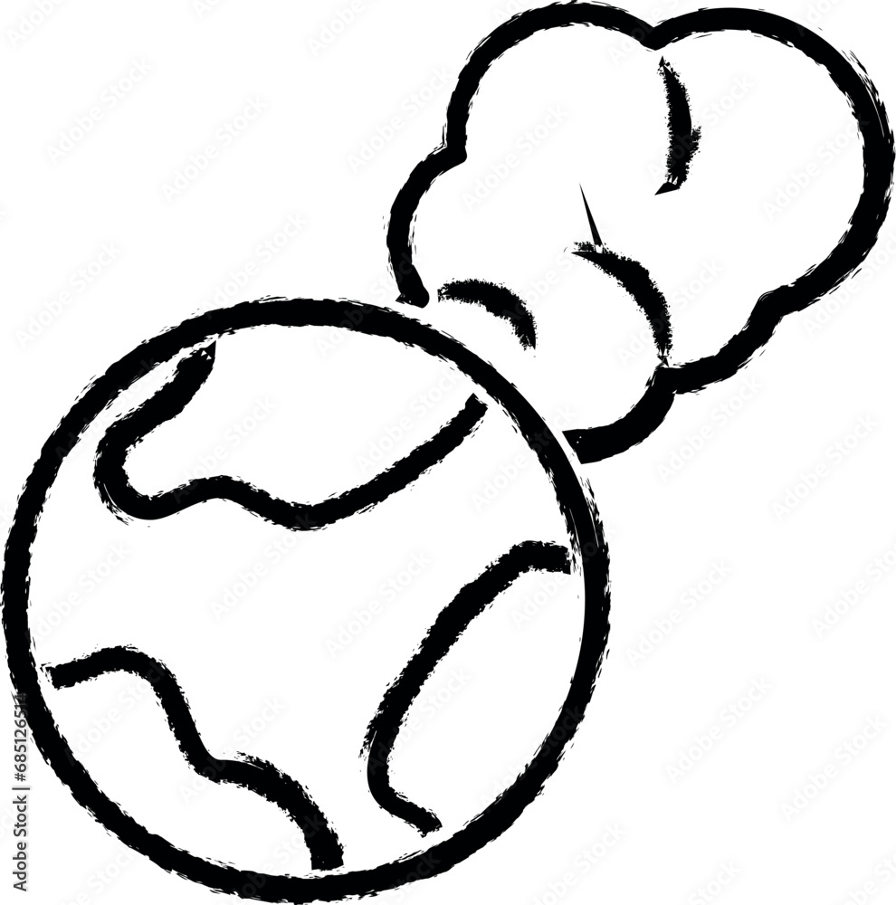 earth, geography, global vector icon in grunge style earth, geography, global vector icon in grunge style