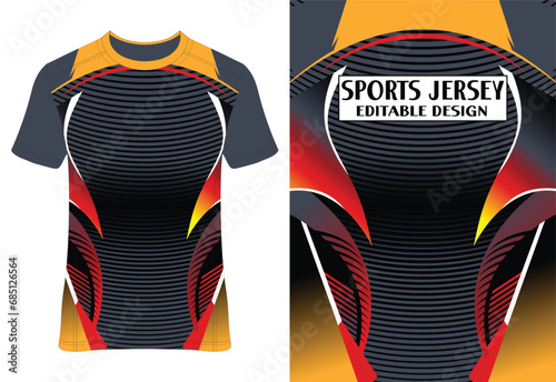 Sublimation Sports Jersey Tee Design | Athletic Apparel | Customizable Print | Performance Wear | Digital Art