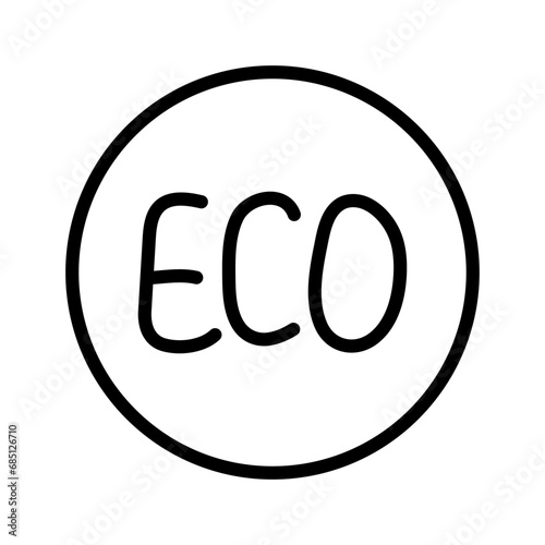 Eco friendly product icon  environmentally or natural materials  organic fabric  line symbol. Vector illustration
