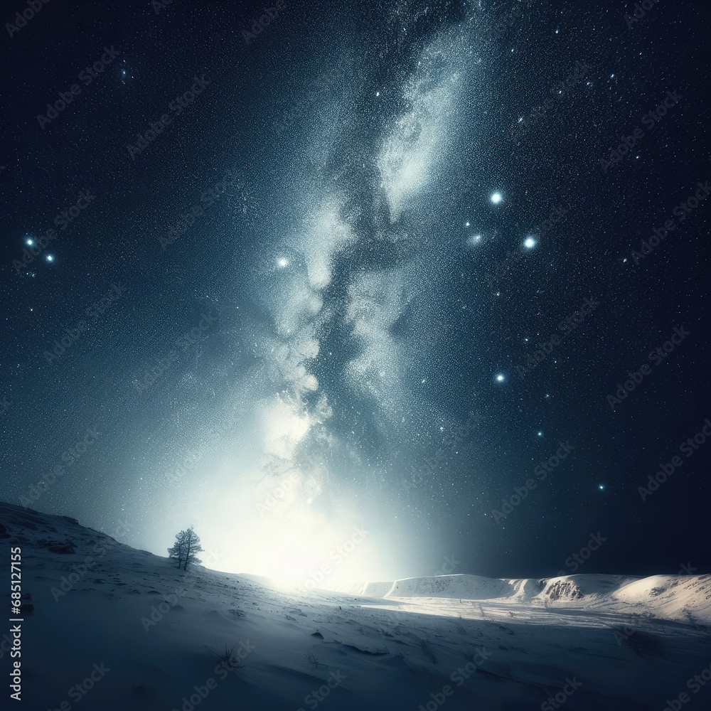 mesmerizing starry night sky shining stars in night sky Stock ...