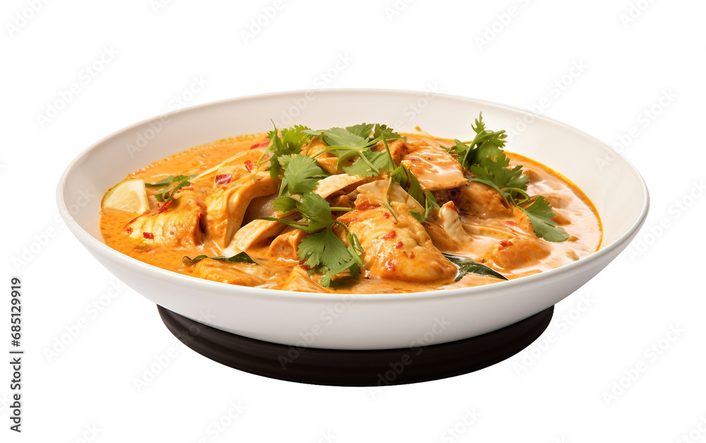 Flavorful Fish Curry On Transparent Background