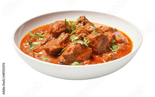 Spicy Lamb On Isolated Background