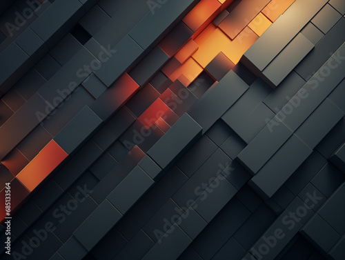 low key abstract mosaic background with brick