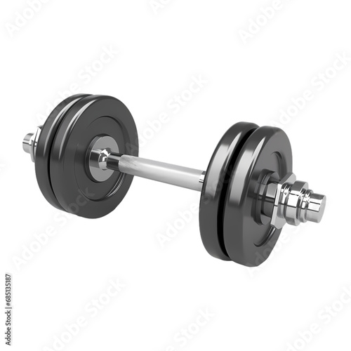 Dumbbell isolated on transparent background