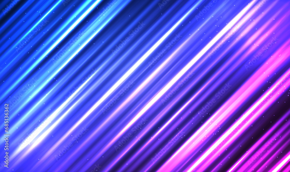 Abstract futuristic neon light technology background. Dynamic motion light trails with motion blur effect. High speed movement pattern for banner or poster design background idea. Tech Vector EPS10. Abstract futuristic neon light technology background. Dynamic motion light trails with motion blur effect. High speed movement pattern for banner or poster design background idea. Tech Vector EPS10.