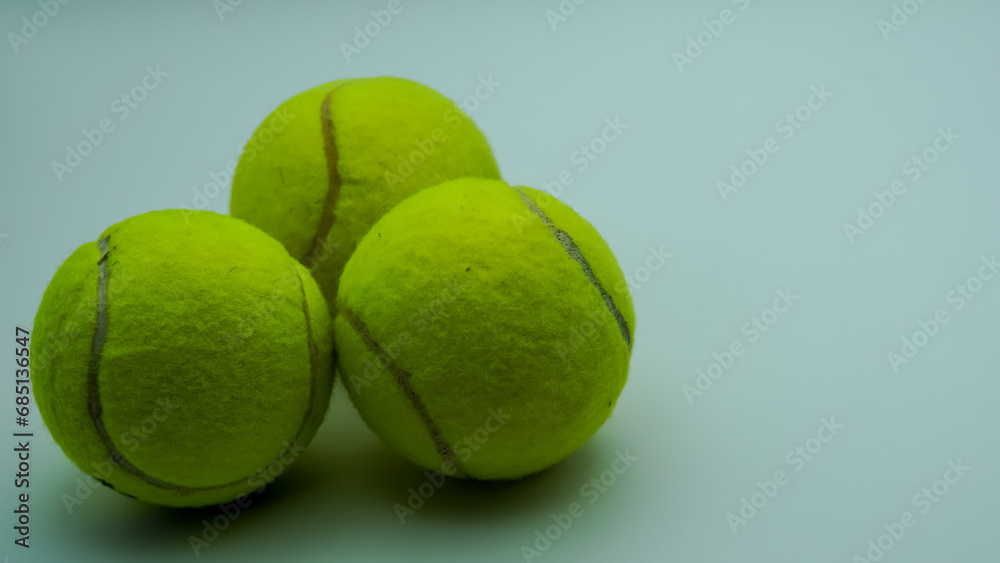 tennis ball on white background