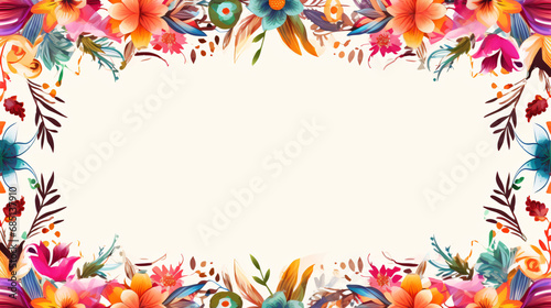 National Hispanic Heritage Month festival frame background