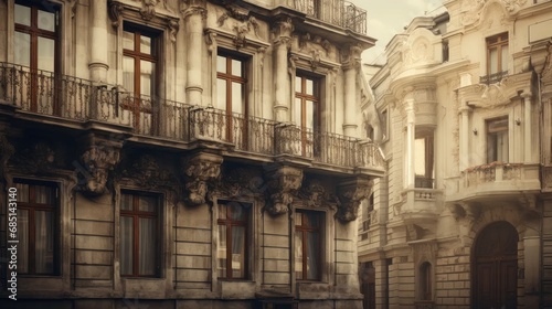 Whispers of History: Dive into the soul of an aged European city with a glimpse of an old beige building wall