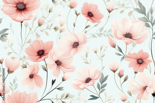 Wallpaper Mural Floral Background Floral Wallpaper Floral Image Flower Background Flower Image Flower Wallpaper Illustration  Torontodigital.ca