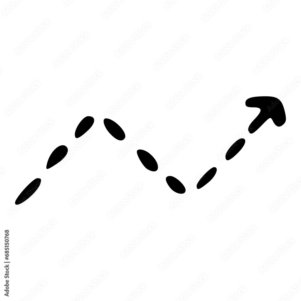 zig zag increase dash arrow line doodle icon zig zag increase dash arrow line doodle icon