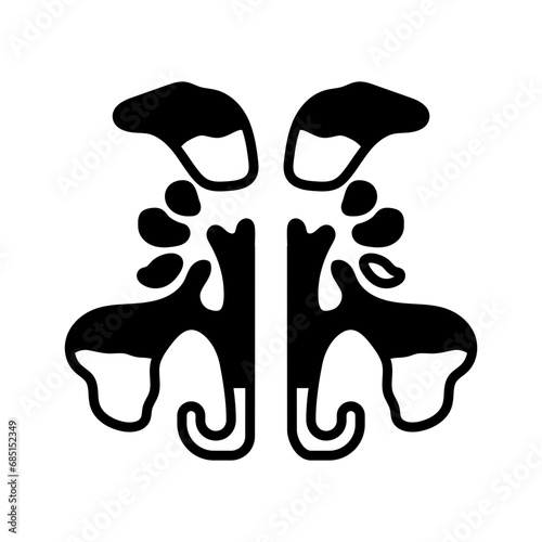 Sinuses icon in vector. Logotype