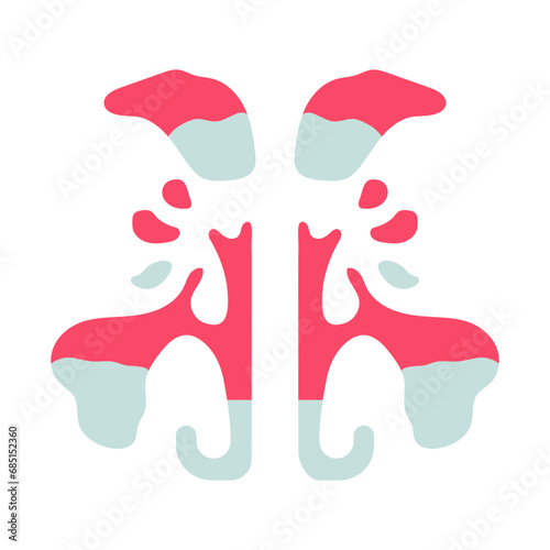 Sinuses icon in vector. Logotype