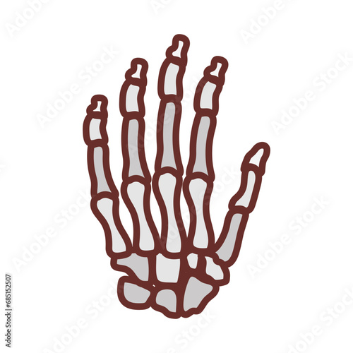 Hand Bone icon in vector. Logotype