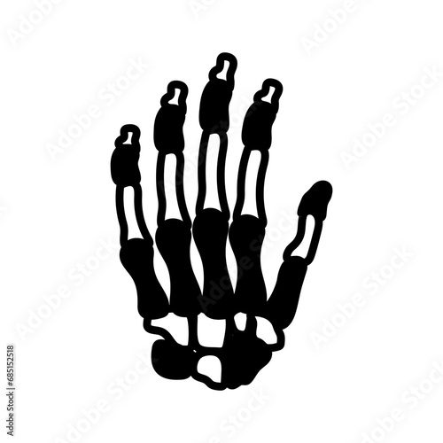 Hand Bone icon in vector. Logotype